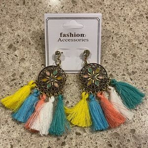 Earrings in different colors